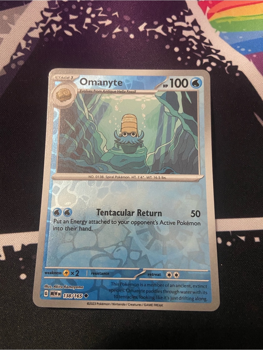 Rev holo Omanyte (138/165)